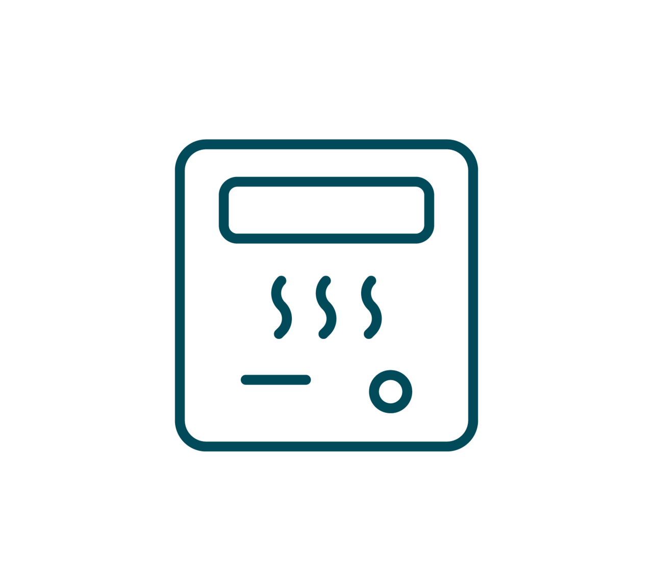 Symbolgrafik Wärmezähler petrol