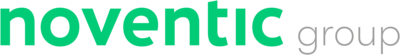 Logo der noventic group in der Farbkombination grün-weiß